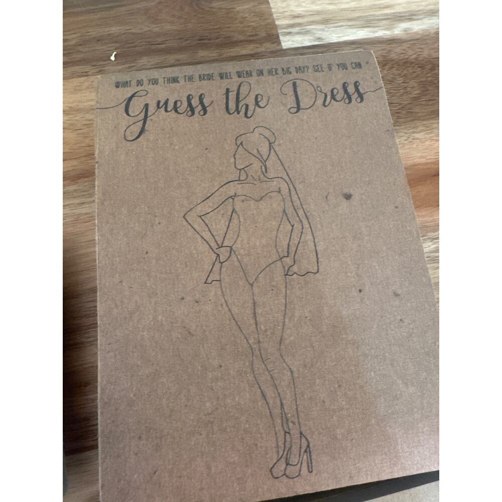 Bundle of Bridal Shower Games….Bridal Mad Libs, Bride Bingo, Guess the Dress etc - Picture 5 of 6